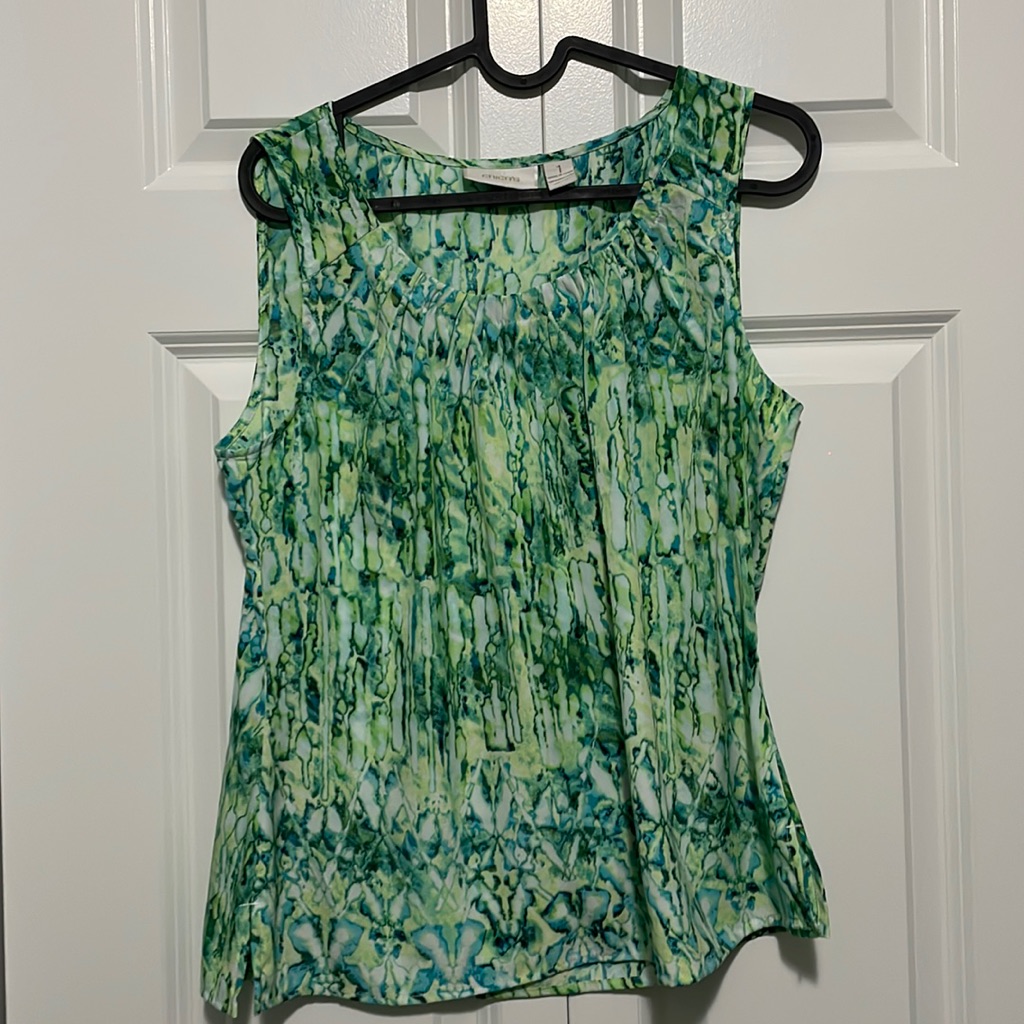 Green Patterned Tank